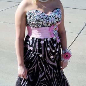 Zebra Prom Dress